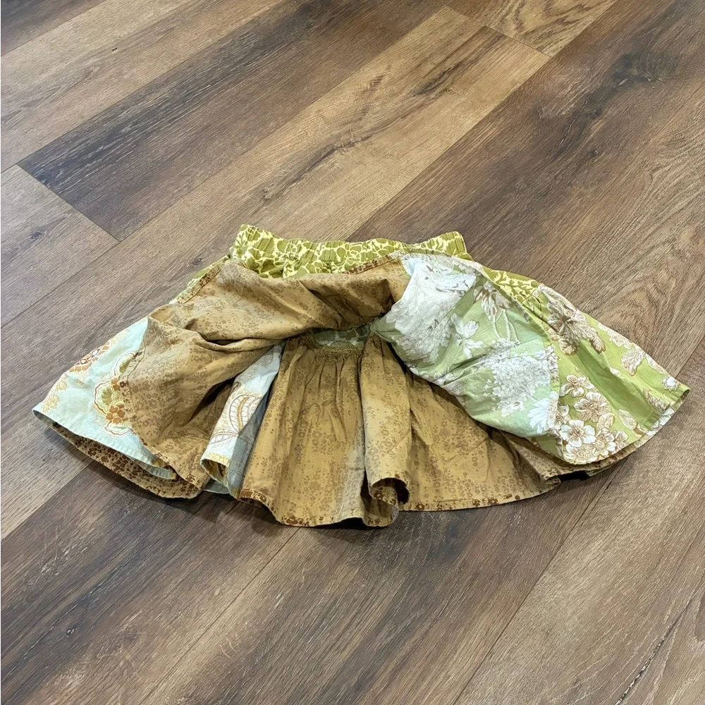 Matilda Jane Green Twirl Molly Skirt Size 6 Girl